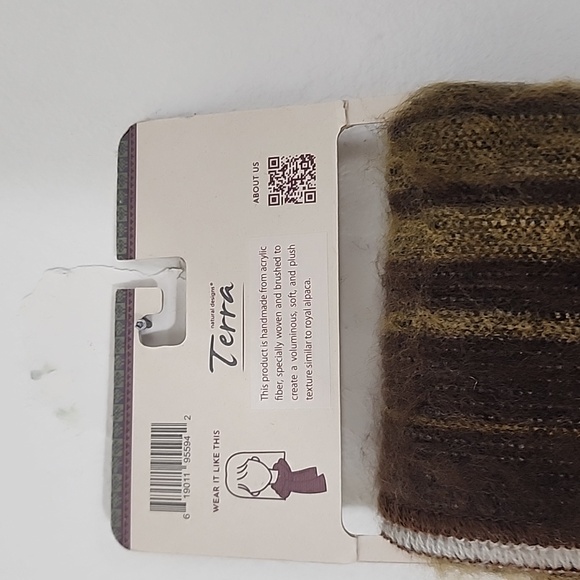 Natural Designs Terra Winter Specialty Reversible Scarf 75×10 - Picture 5 of 8